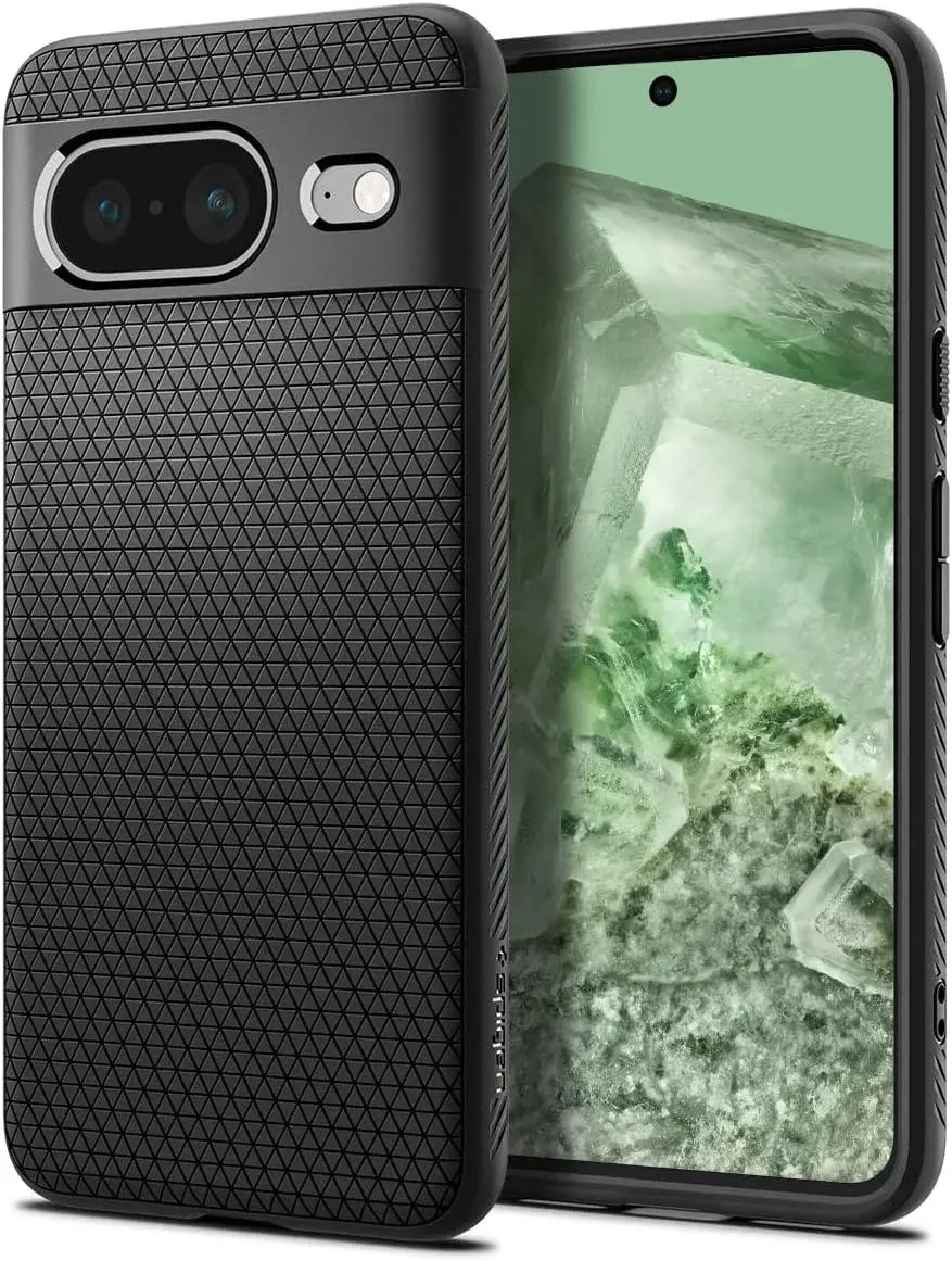 Spigen Liquid Air Google Pixel 8 Hoesje Back Cover Matte Zwart afbeelding 1