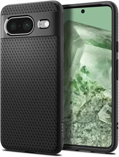 Spigen Liquid Air Google Pixel 8 Hoesje Back Cover Matte Zwart afbeelding 1