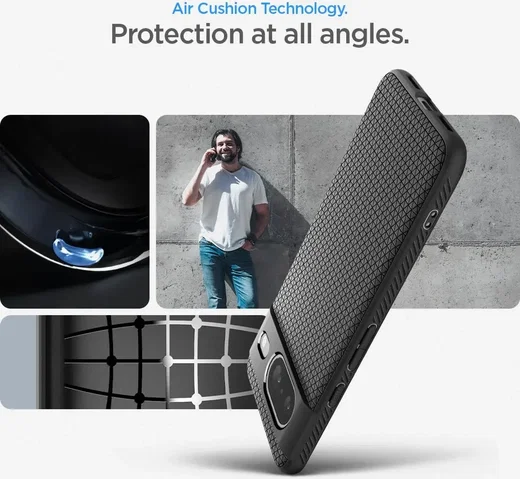 Spigen Liquid Air Google Pixel 8 Hoesje Back Cover Matte Zwart afbeelding 5