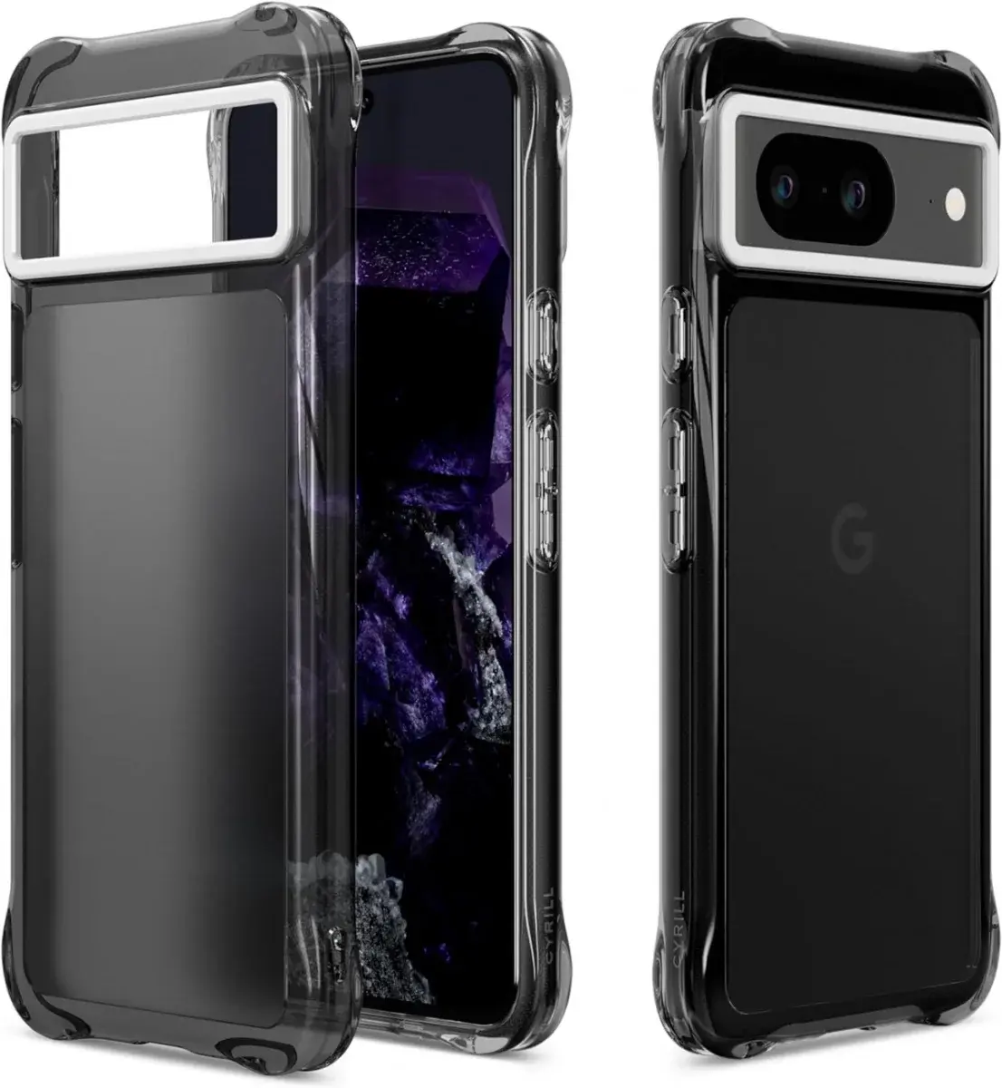 Spigen Cyrill Ultra Sheer Google Pixel 8 Hoesje Back Cover Zwart afbeelding 1