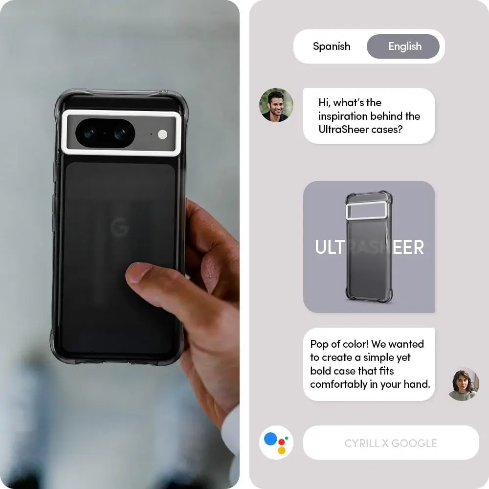 Spigen Cyrill Ultra Sheer Google Pixel 8 Hoesje Back Cover Zwart afbeelding 4