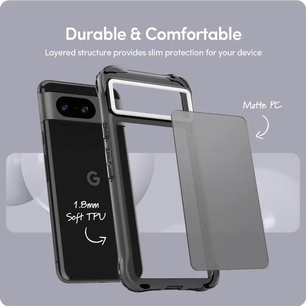 Spigen Cyrill Ultra Sheer Google Pixel 8 Hoesje Back Cover Zwart afbeelding 6