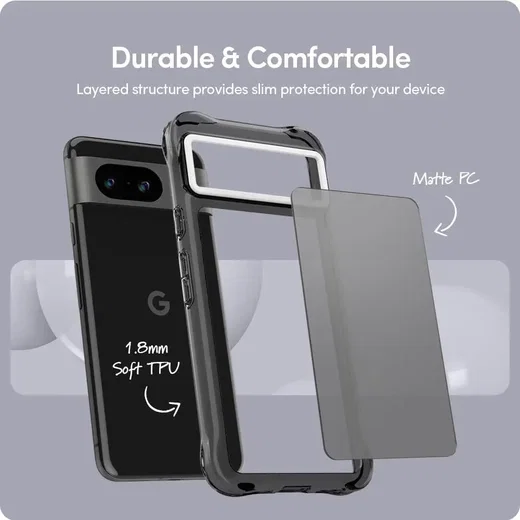 Spigen Cyrill Ultra Sheer Google Pixel 8 Hoesje Back Cover Zwart afbeelding 6