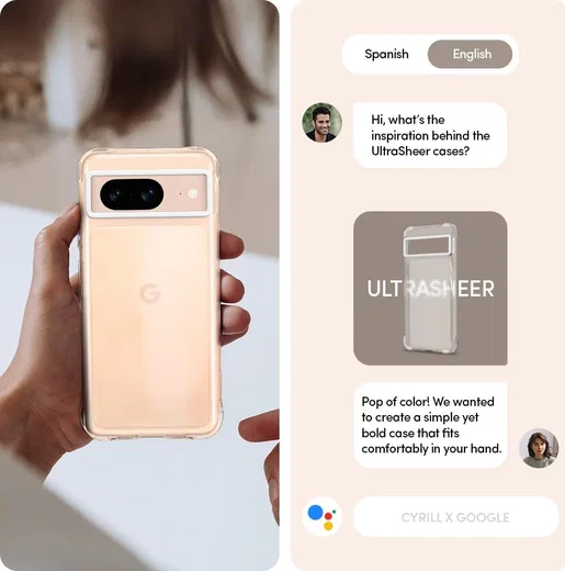 Spigen Cyrill Ultra Sheer Google Pixel 8 Hoesje Back Cover Transparant afbeelding 4