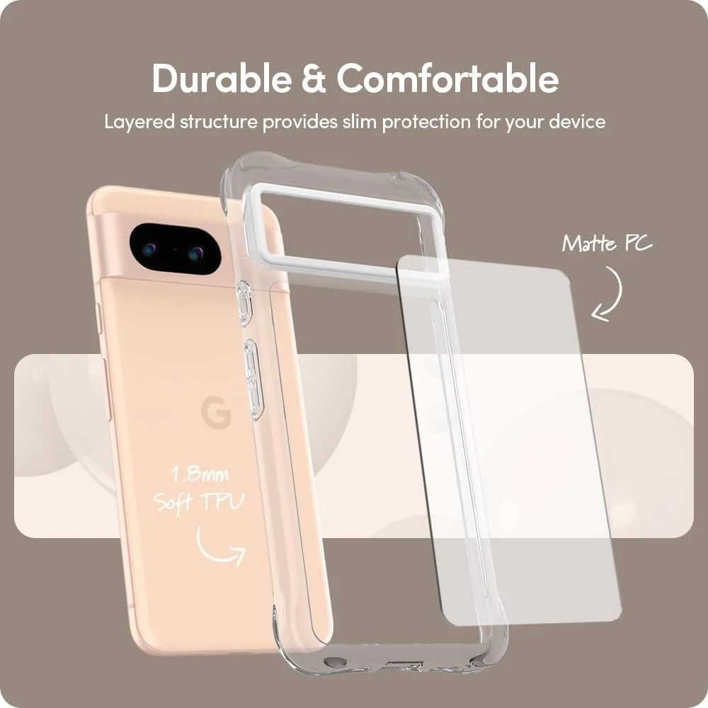 Spigen Cyrill Ultra Sheer Google Pixel 8 Hoesje Back Cover Transparant afbeelding 6
