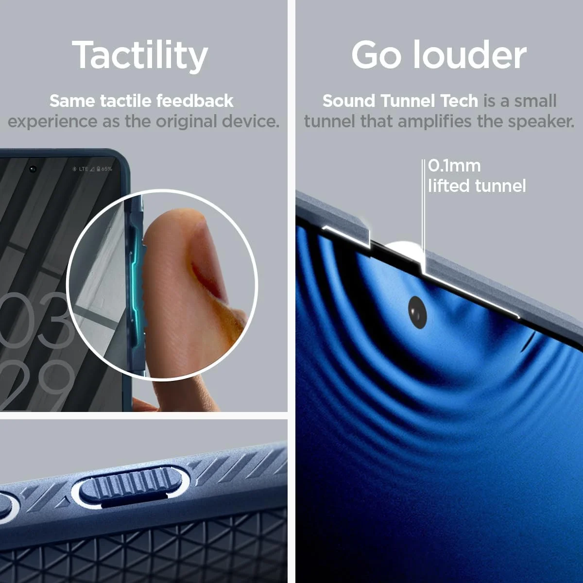 Spigen Liquid Air Google Pixel 8 Pro Hoesje Back Cover Blauw afbeelding 4