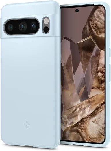 Spigen Thin Fit Google Pixel 8 Pro Hoesje Back Cover Blauw afbeelding 1