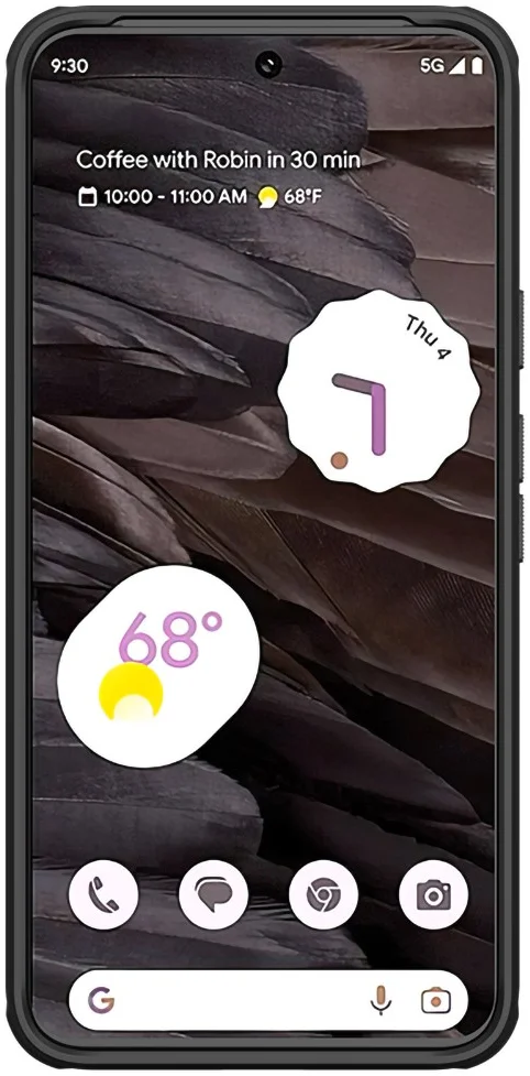 Nillkin Super Frosted Shield Google Pixel 8 Hoesje Back Cover Zwart afbeelding 3