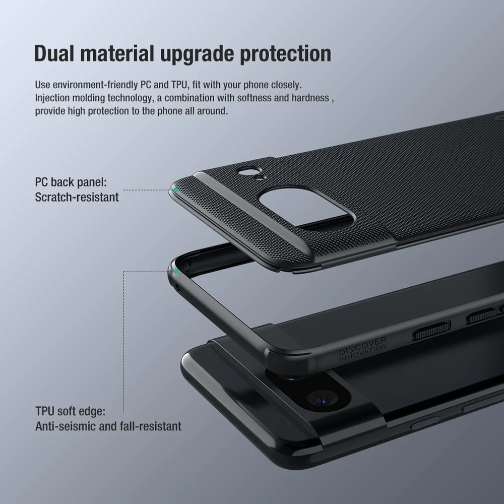 Nillkin Super Frosted Shield Google Pixel 8 Hoesje Back Cover Zwart afbeelding 4