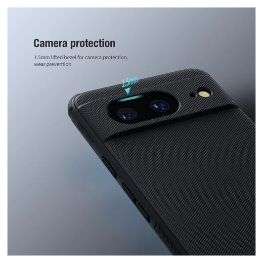 Nillkin Super Frosted Shield Google Pixel 8 Hoesje Back Cover Zwart afbeelding 8
