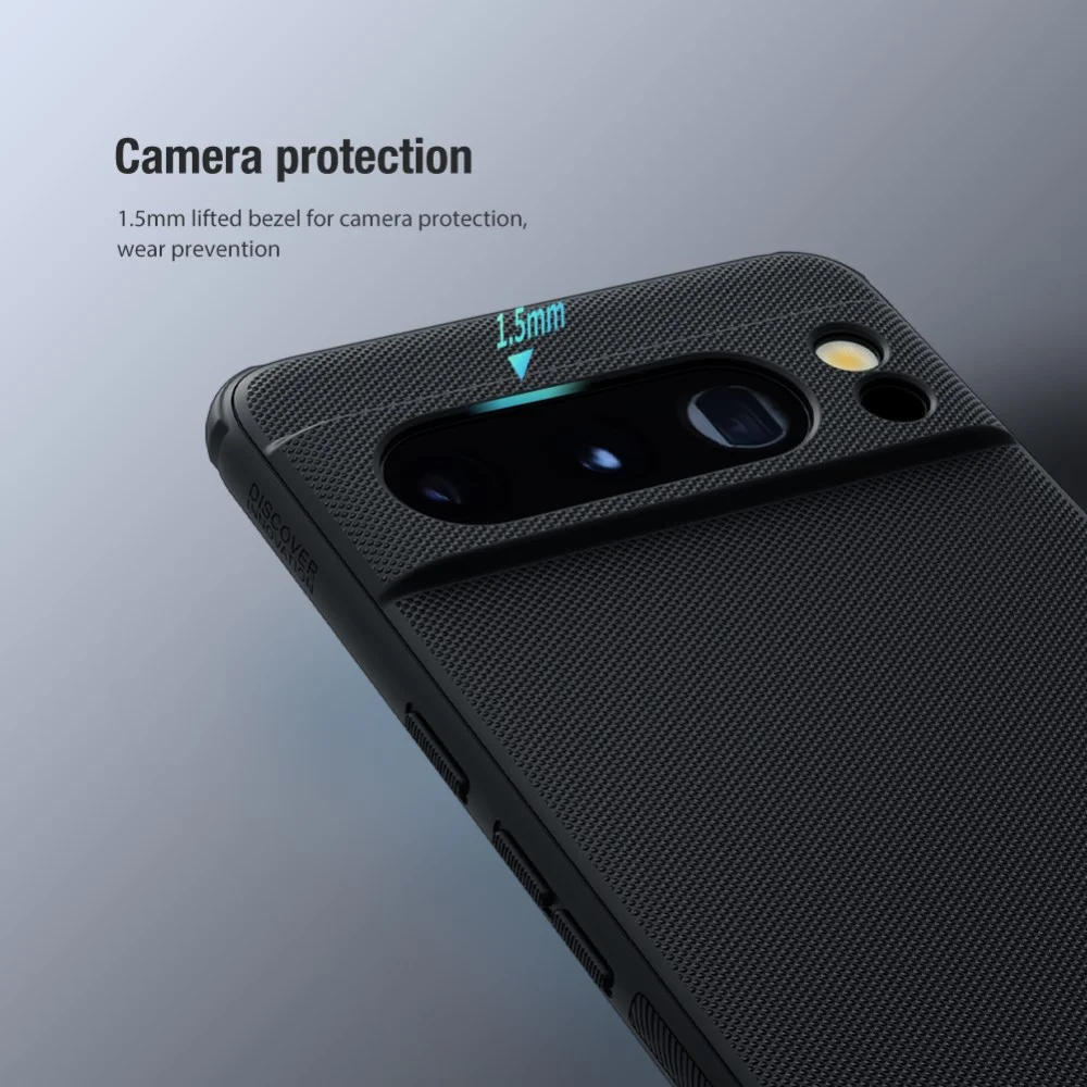 Nillkin Super Frosted Shield Google Pixel 8 Pro Hoesje Zwart afbeelding 3