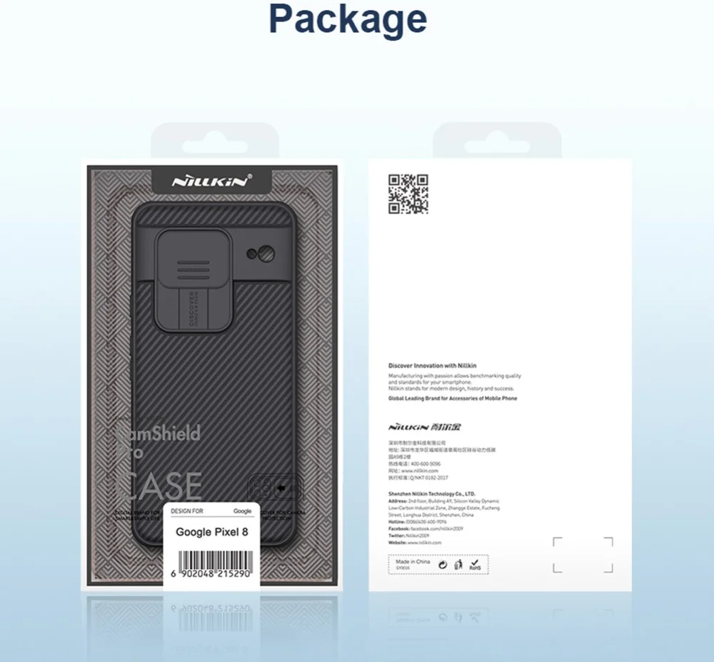Nillkin CamShield Google Pixel 8 Hoesje met Camera Slider Zwart afbeelding 12