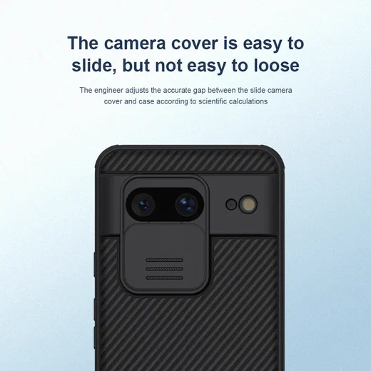 Nillkin CamShield Google Pixel 8 Hoesje met Camera Slider Zwart afbeelding 4