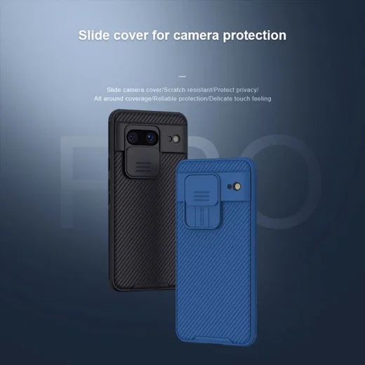 Nillkin CamShield Google Pixel 8 Hoesje met Camera Slider Zwart afbeelding 7