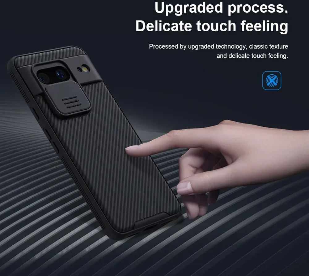 Nillkin CamShield Google Pixel 8 Hoesje met Camera Slider Zwart afbeelding 8