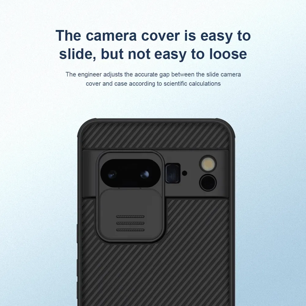 Nillkin CamShield Google Pixel 8 Pro Hoesje met Camera Slider Zwart afbeelding 4