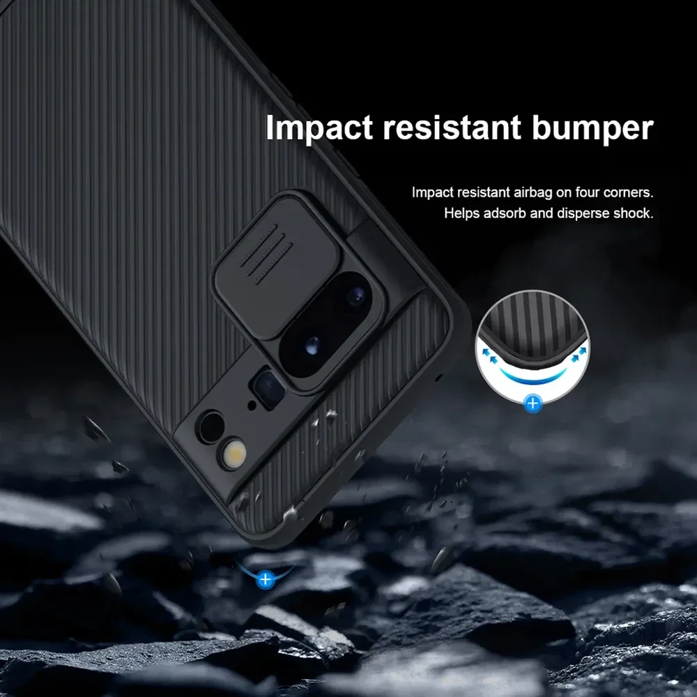 Nillkin CamShield Google Pixel 8 Pro Hoesje met Camera Slider Zwart afbeelding 9