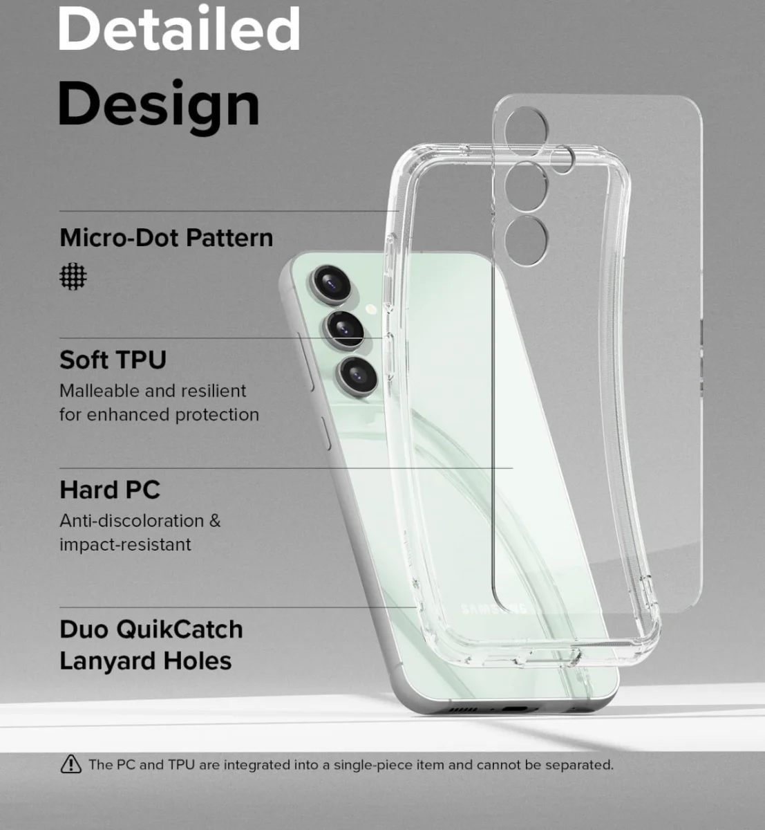 Ringke Fusion Samsung Galaxy S23 FE Hoesje Back Cover Transparant afbeelding 7