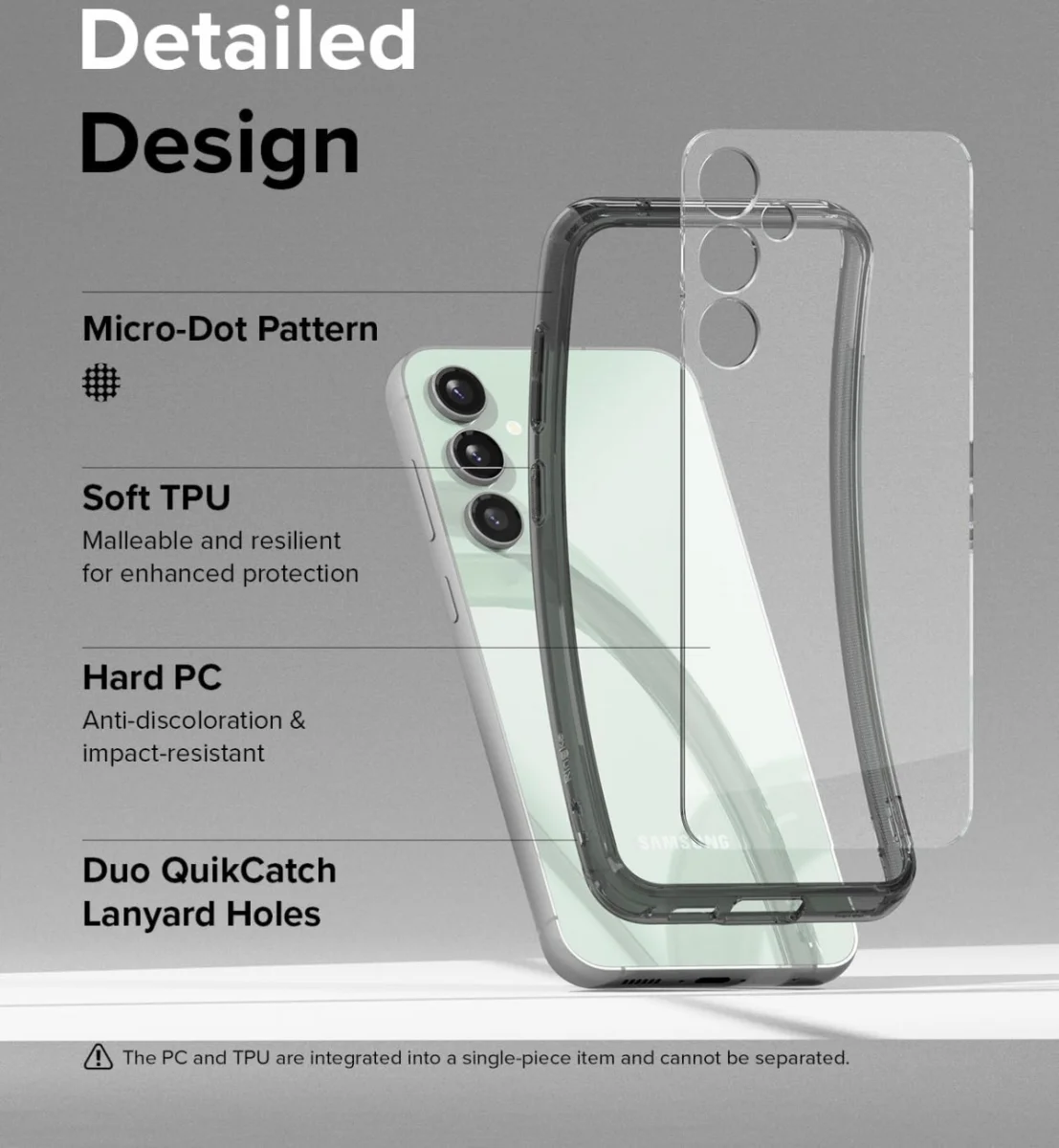 Ringke Fusion Samsung Galaxy S23 FE Hoesje Back Cover Zwart afbeelding 7