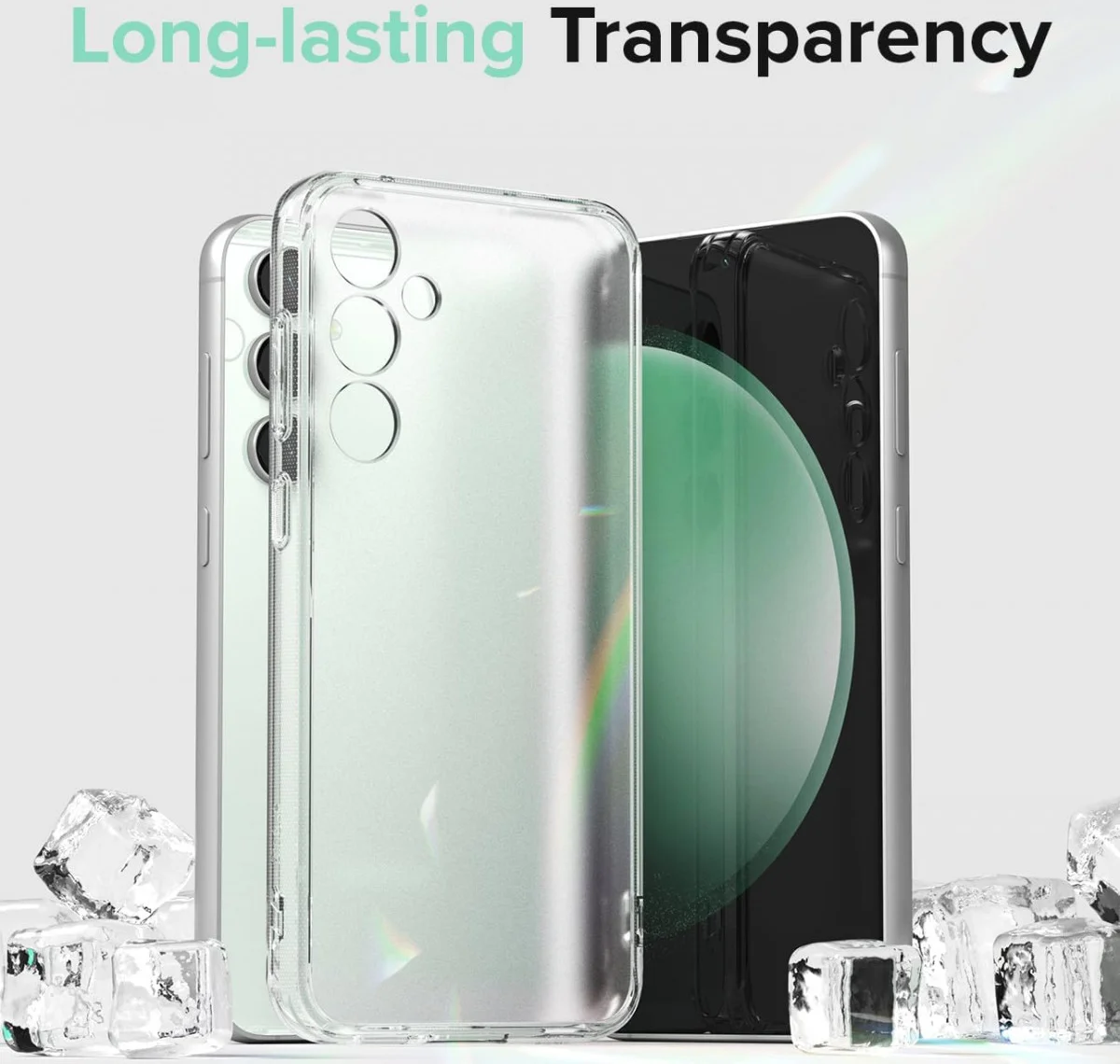 Ringke Fusion Samsung Galaxy S23 FE Hoesje Back Cover Matte Clear afbeelding 3