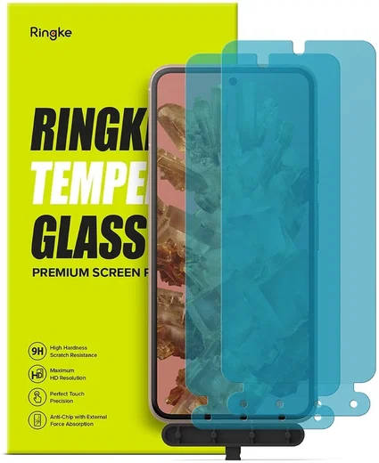 Ringke Google Pixel 8 Screen Protector Tempered Glass met Jig (2-Pack) afbeelding 2
