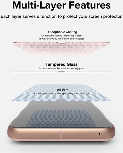 Ringke Google Pixel 8 Screen Protector Tempered Glass met Jig (2-Pack) afbeelding 7