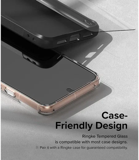 Ringke Google Pixel 8 Screen Protector Tempered Glass met Jig (2-Pack) afbeelding 9