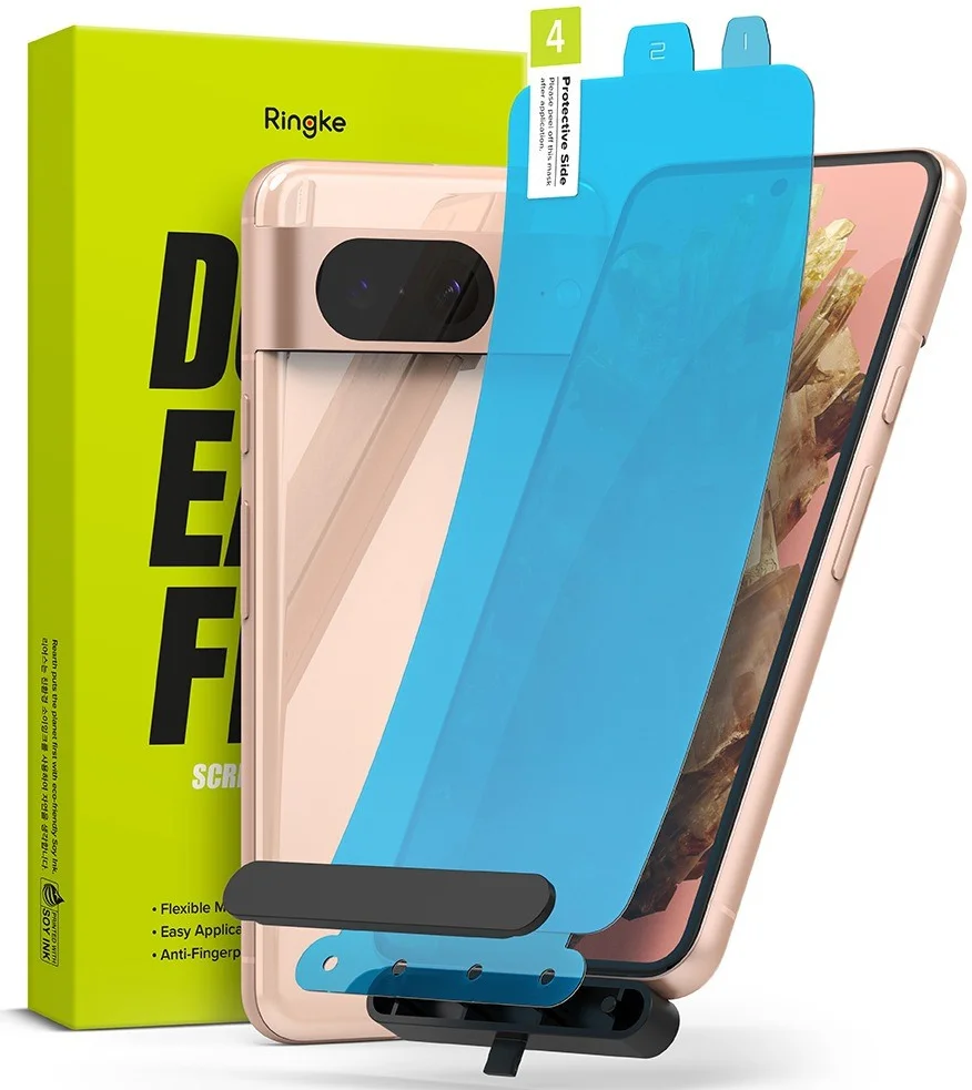 Ringke Dual Easy Film Google Pixel 8 Screen Protector met Jig 2-Pack afbeelding 1