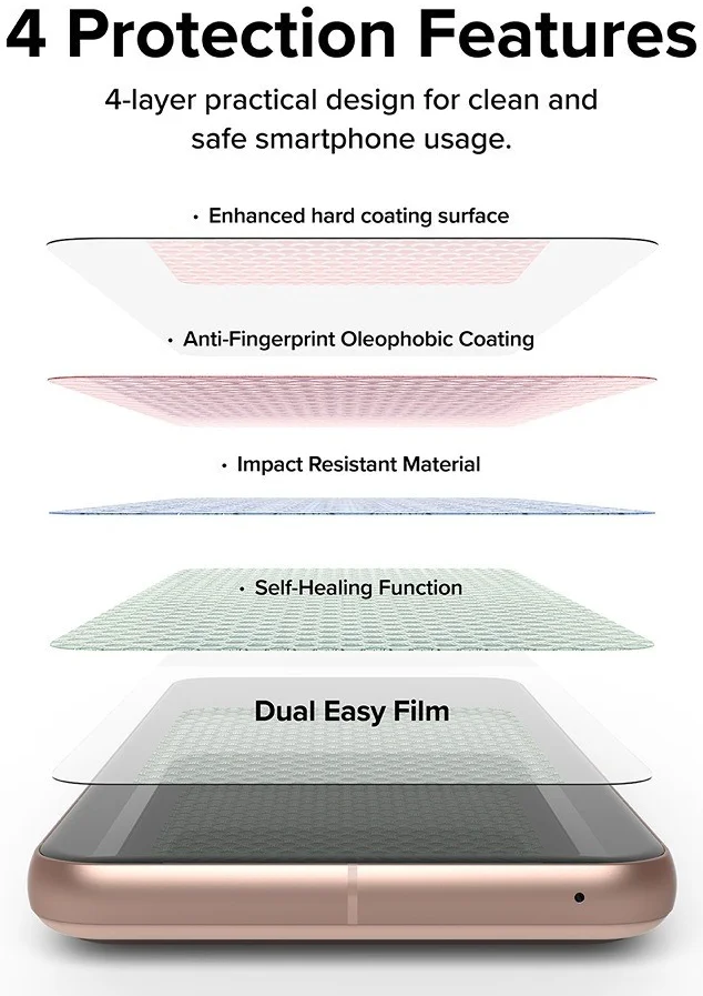 Ringke Dual Easy Film Google Pixel 8 Screen Protector met Jig 2-Pack afbeelding 6