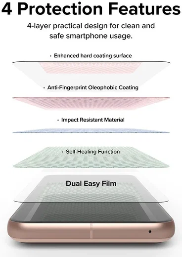 Ringke Dual Easy Film Google Pixel 8 Screen Protector met Jig 2-Pack afbeelding 6