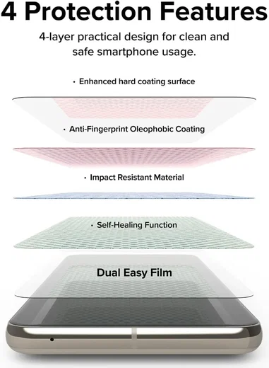 Ringke Dual Easy Film Google Pixel 8 Pro Screen Protector met Jig 2-Pack afbeelding 7