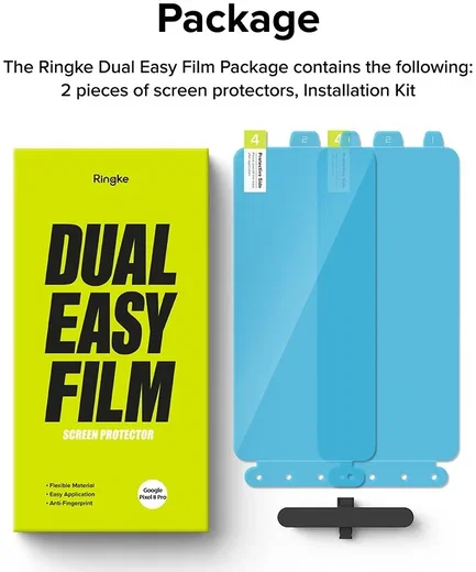 Ringke Dual Easy Film Google Pixel 8 Pro Screen Protector Jig 2-Pack afbeelding 2