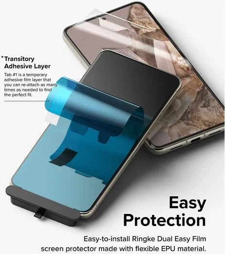 Ringke Dual Easy Film Google Pixel 8 Pro Screen Protector Jig 2-Pack afbeelding 4