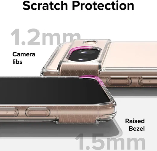 Ringke Fusion Google Pixel 8 Hoesje Back Cover Transparant afbeelding 7