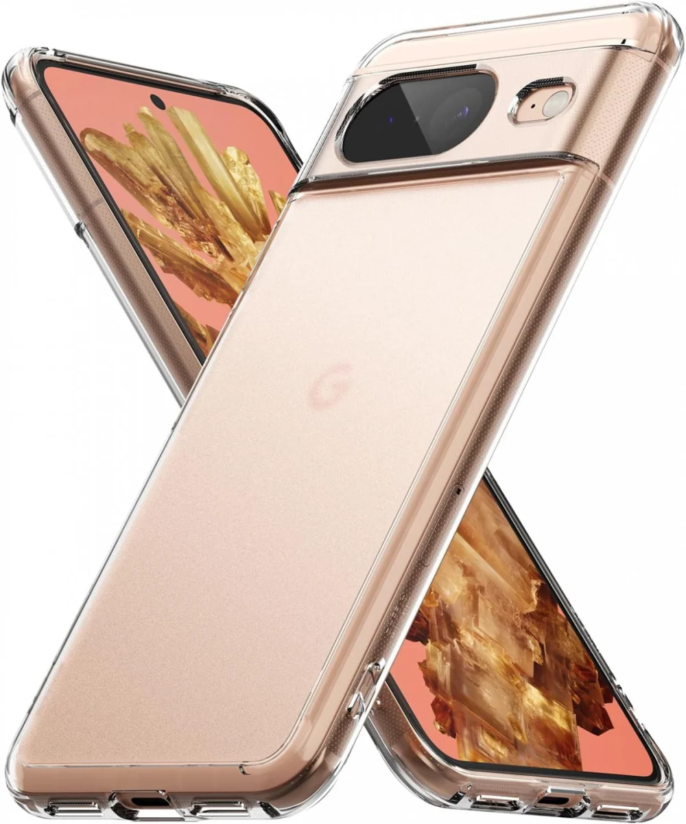 Ringke Fusion Google Pixel 8 Hoesje Back Cover Matte Transparant afbeelding 1