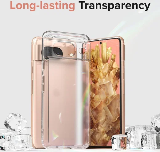 Ringke Fusion Google Pixel 8 Hoesje Back Cover Matte Transparant afbeelding 2