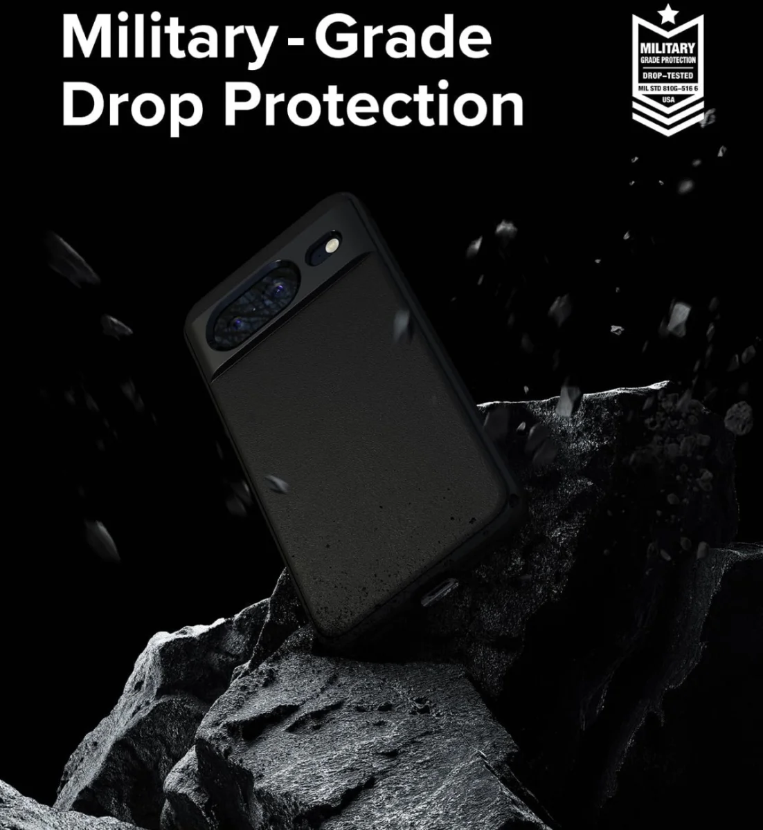 Ringke Onyx Google Pixel 8 Hoesje Flexibel TPU Back Cover Zwart afbeelding 3
