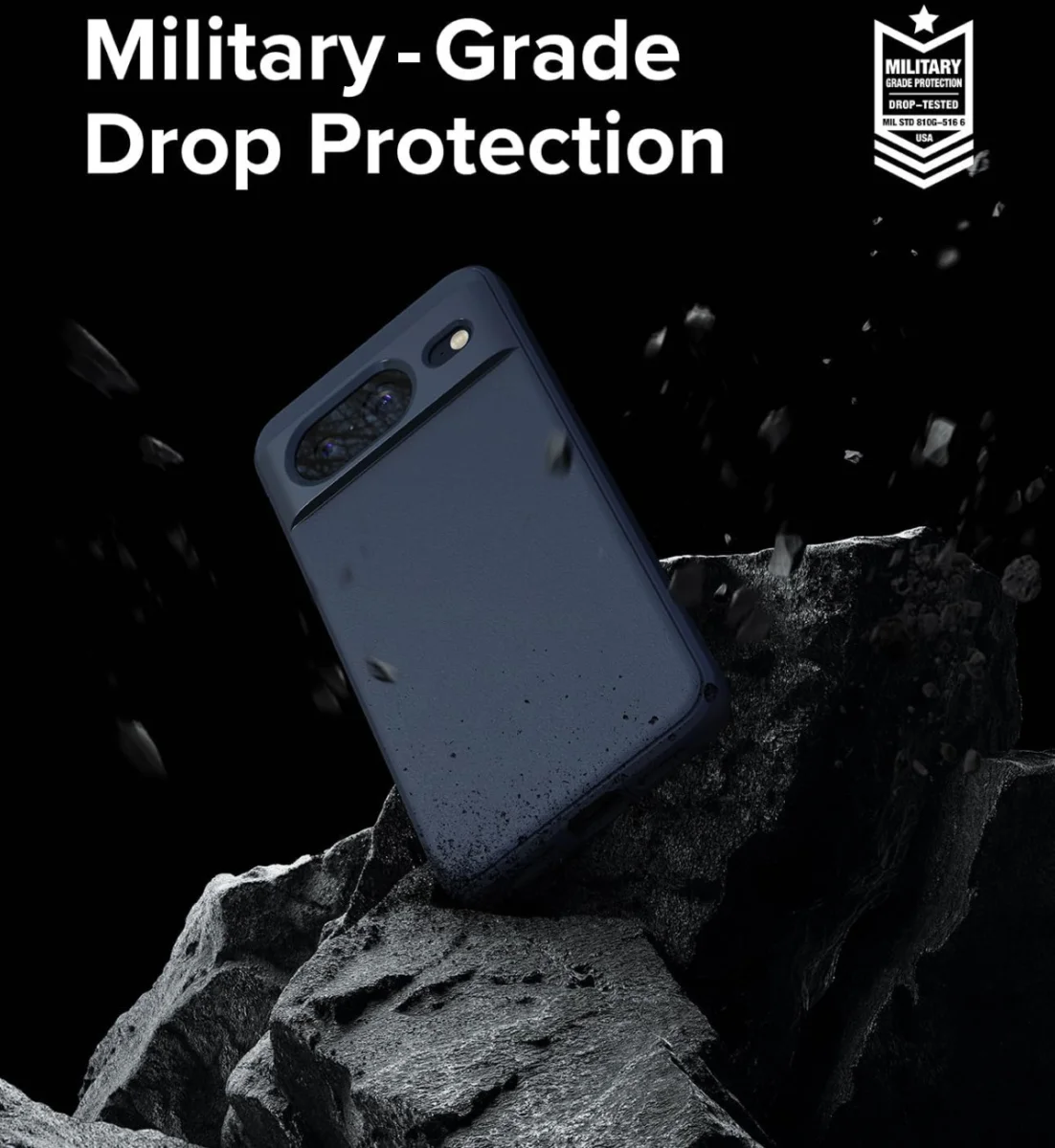Ringke Onyx Google Pixel 8 Hoesje Flexibel TPU Back Cover Blauw afbeelding 3