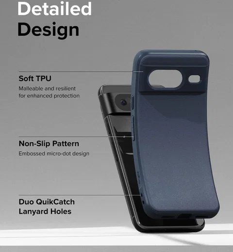 Ringke Onyx Google Pixel 8 Hoesje Flexibel TPU Back Cover Blauw afbeelding 8