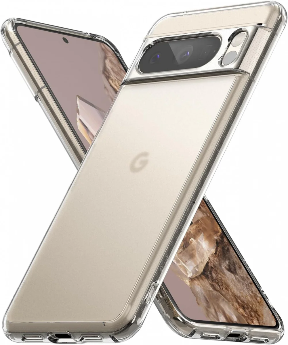 Ringke Fusion Google Pixel 8 Pro Hoesje Back Cover Matte Transparant afbeelding 1