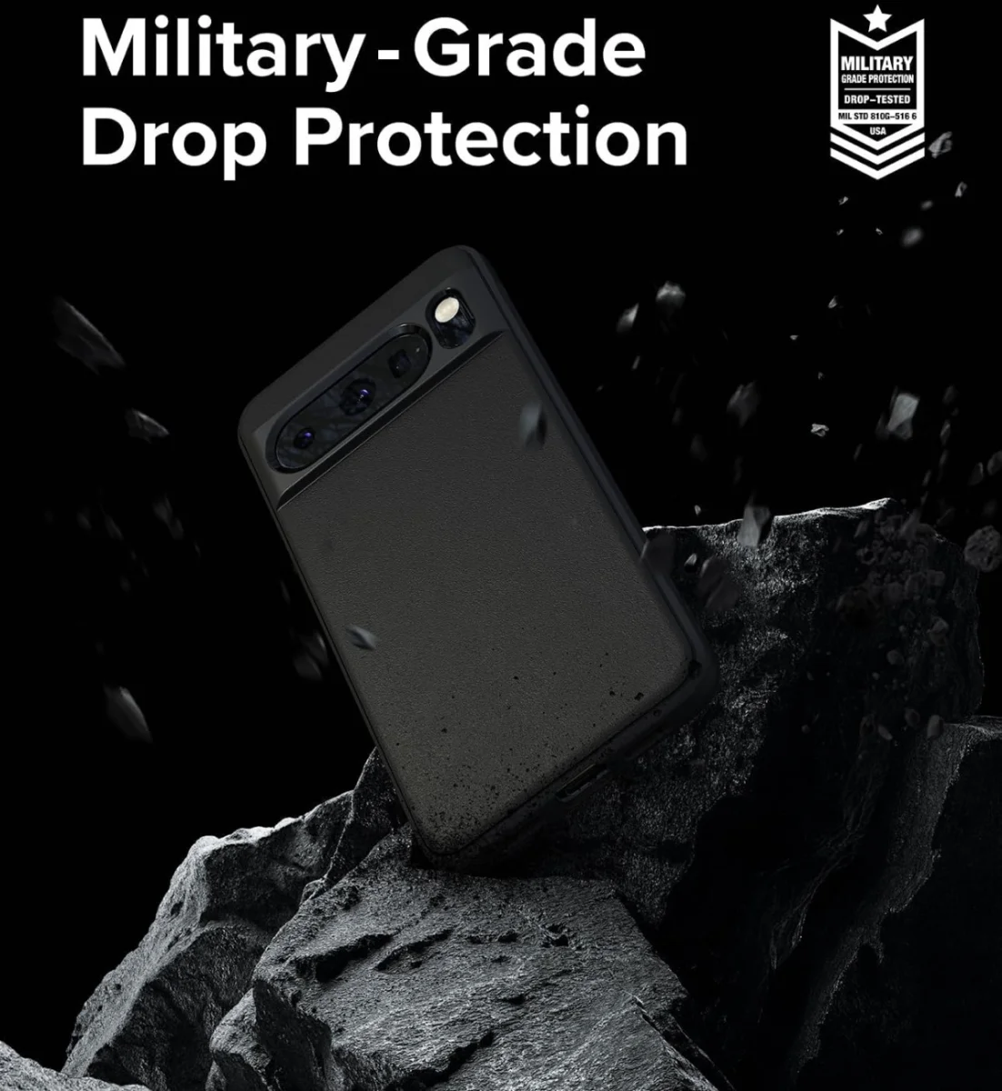 Ringke Onyx Google Pixel 8 Pro Hoesje Flexibel TPU Back Cover Zwart afbeelding 3
