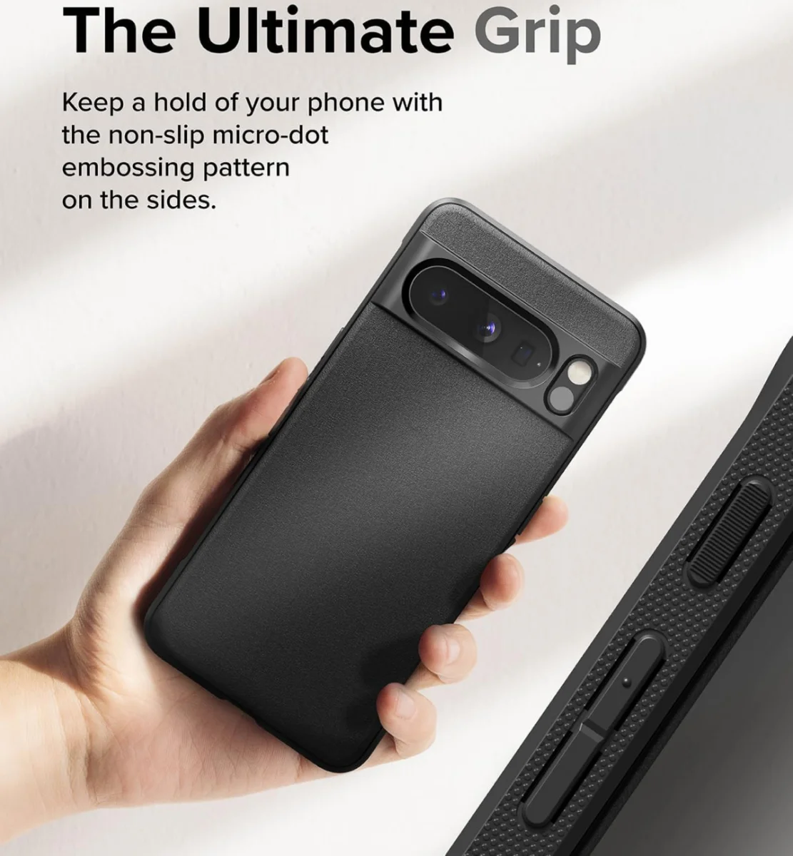 Ringke Onyx Google Pixel 8 Pro Hoesje Flexibel TPU Back Cover Zwart afbeelding 5