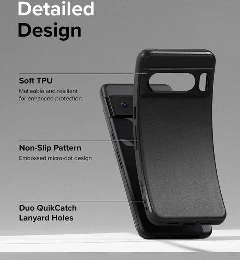 Ringke Onyx Google Pixel 8 Pro Hoesje Flexibel TPU Back Cover Zwart afbeelding 8