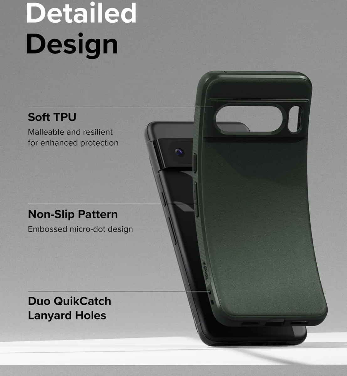 Ringke Onyx Google Pixel 8 Pro Hoesje Flexibel TPU Back Cover Groen afbeelding 8