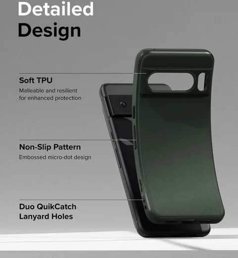 Ringke Onyx Google Pixel 8 Pro Hoesje Flexibel TPU Back Cover Groen afbeelding 8