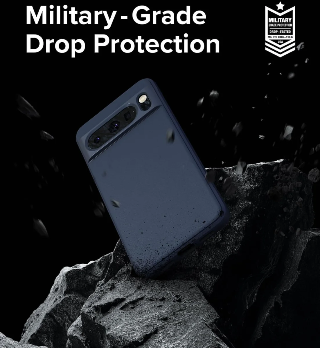 Ringke Onyx Google Pixel 8 Pro Hoesje Flexibel TPU Back Cover Blauw afbeelding 3