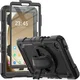 Samsung Galaxy Tab A9 Hoes met Screen Protector en Handriem Zwart