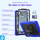 Samsung Galaxy Tab A9 Plus Hoes met Screen Protector en Handriem Blauw afbeelding 2