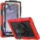 Samsung Galaxy Tab A9 Plus Hoes met Screen Protector en Handriem Rood