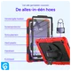 Samsung Galaxy Tab A9 Plus Hoes met Screen Protector en Handriem Rood afbeelding 2
